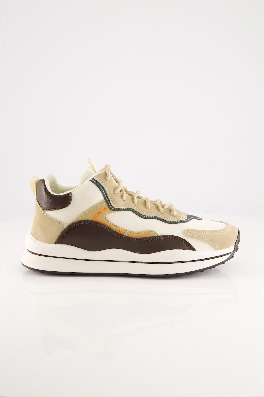 Camel White Sneakers Shoes for men 2024-5