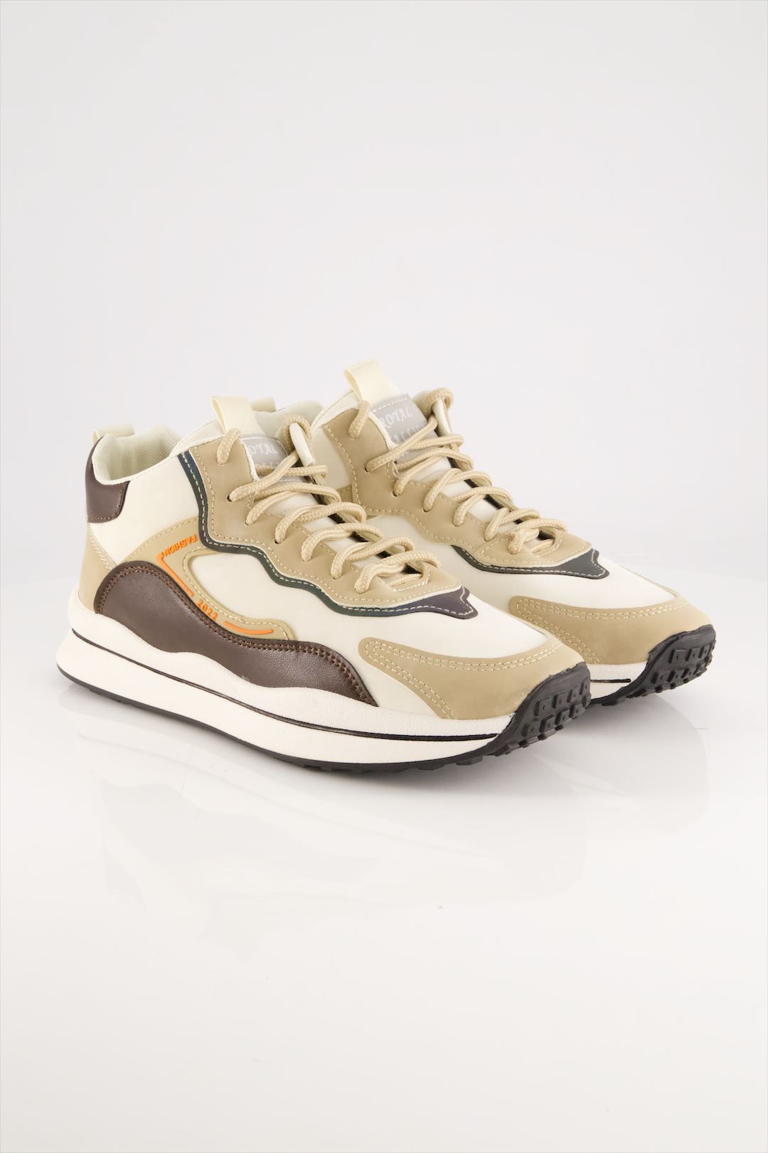 Camel White Sneakers Shoes for men 2024-5