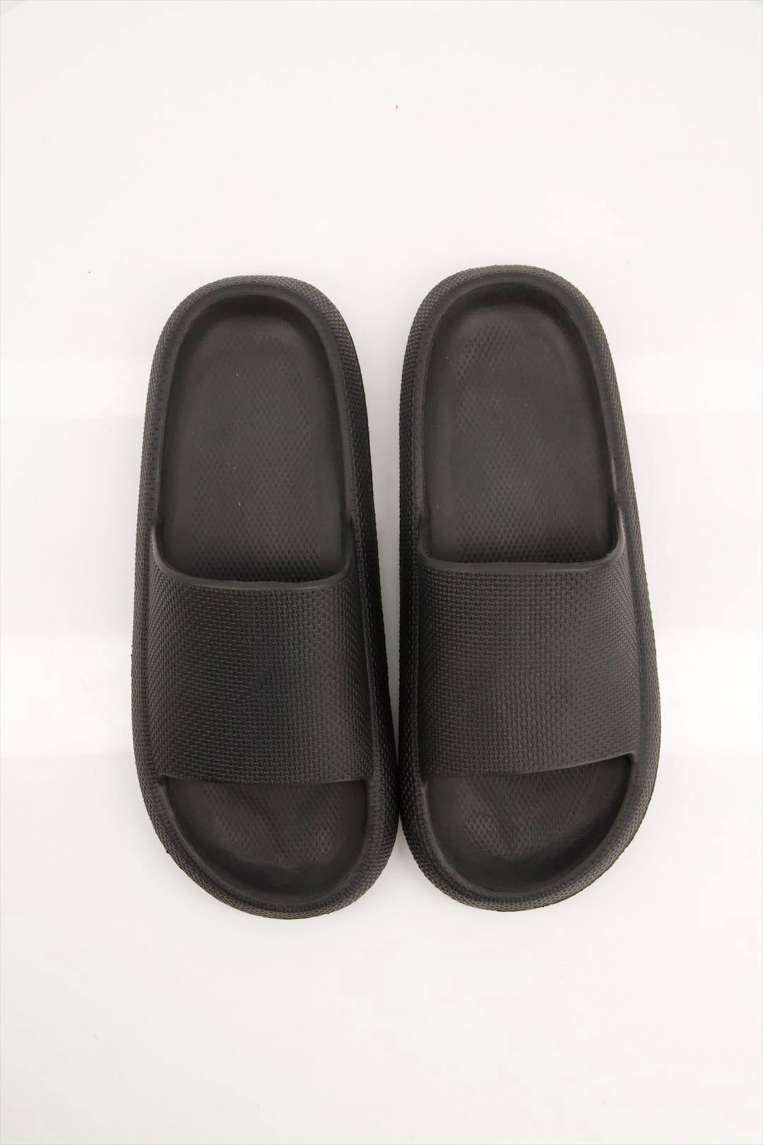 Men Comfortable Slides Of Fine Evr In Black 1148