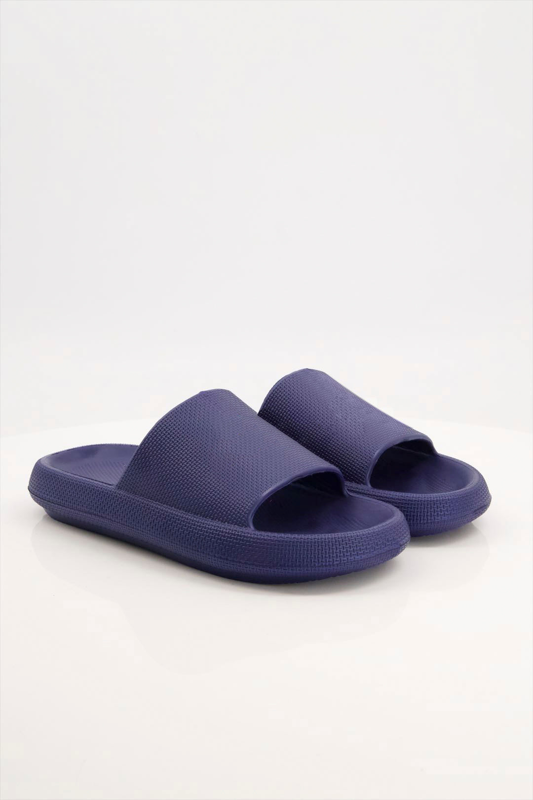 Men Comfortable Slides Of Fine Evr In Navy 1148