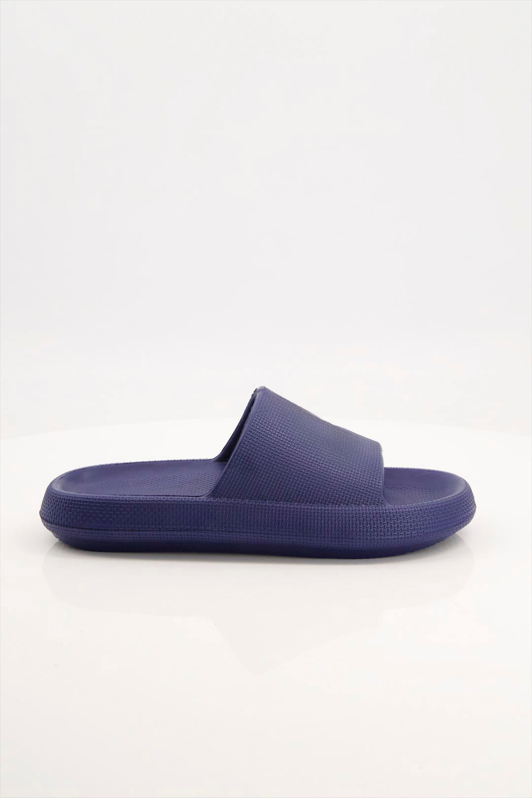 Men Comfortable Slides Of Fine Evr In Navy 1148